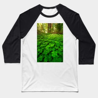 Redwood Sorrel in the Forest Baseball T-Shirt